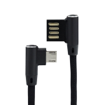 CABLE MICRO-USB ELEGANCE COUDE NYLON NOIR