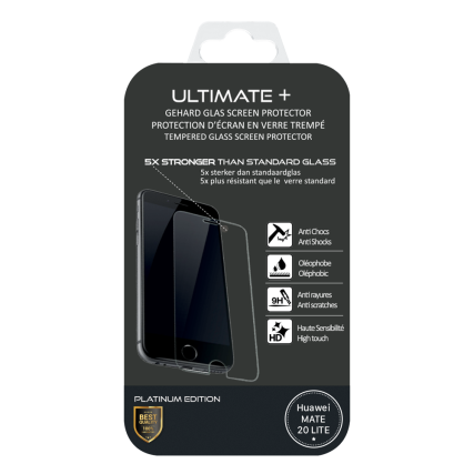 VERRE DE PROTECTION ULTIMATE+ POUR HUAWEI MATE 20 LITE - Afbeelding 1